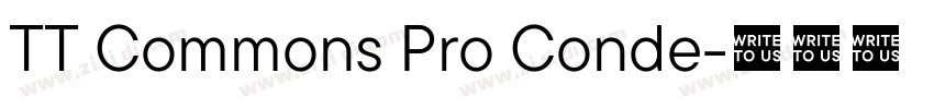 TT Commons Pro Conde字体转换